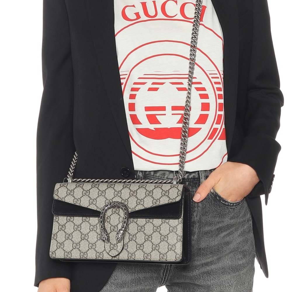 DIONYSUS RECTANGULAR BAG black suede - Picture 2 of 15